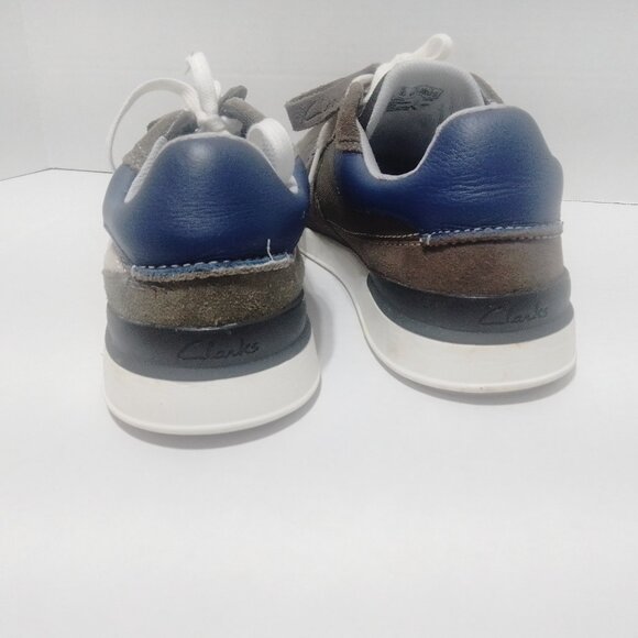 Brand new with tags Men shoes Clarks leather and suede  sz 8 1/2 - Picture 4 of 11